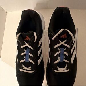 ADIDAS MENS DEFIANT SPEED TENNIS SHOE SNEAKERS BLACK WHITE SIZE 12